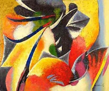 Tableau peinture abstrait jaune Tableau peinture abstrait jaune