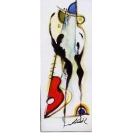 Tableau design abstrait vertical