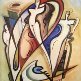 Tableau art design abstrait