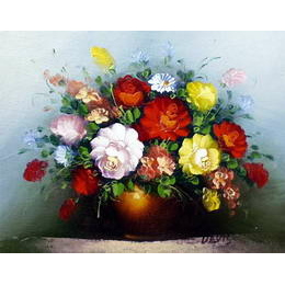 Tableau peinture bouquet de fleurs