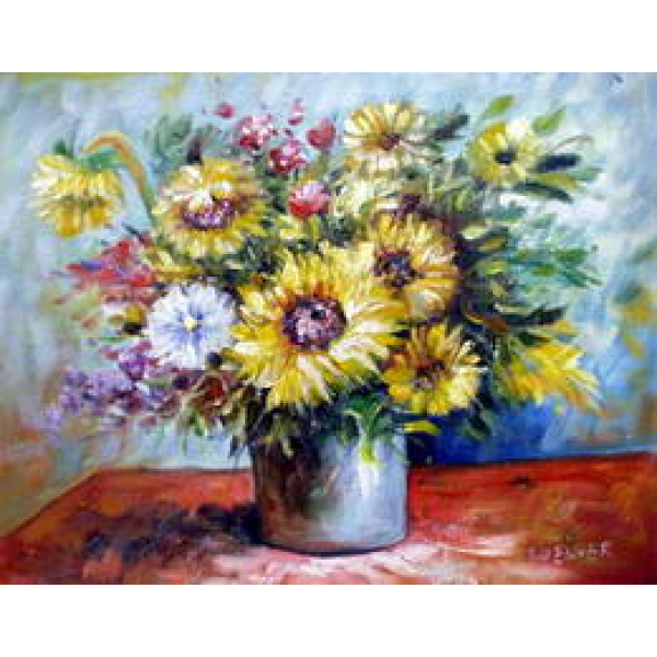Peinture tournesol bouquet CE021 1371644331