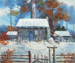 Peinture maison neige HS0670 1340270680