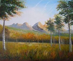 Peinture montagne automne HS0707 1371209443