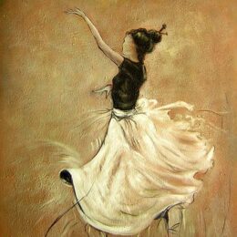 Peinture danseuse moderne