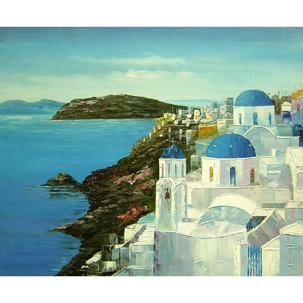 Peinture Santorin Grèce HS1071 1371212342