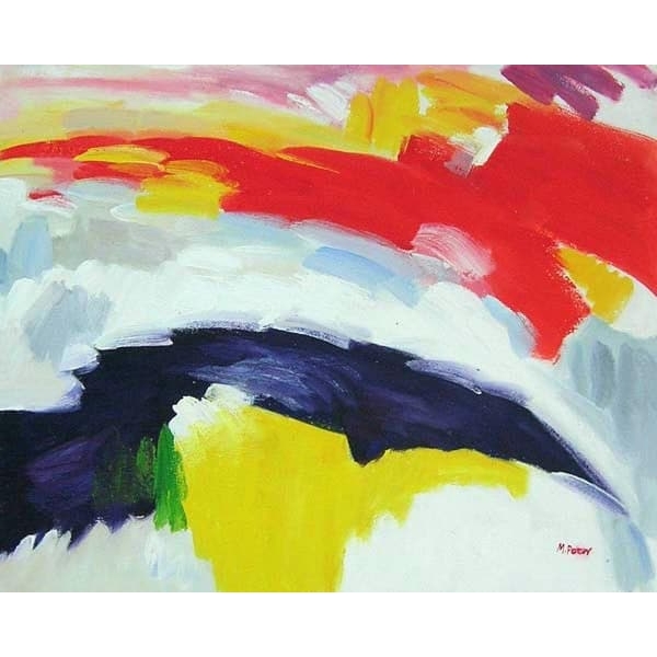 Peinture abstraite nuages colorés HS1386 1340371035
