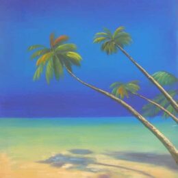 Peinture antillaise plage