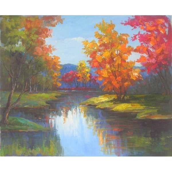 Peintures automne arbres HS2057 1340206012