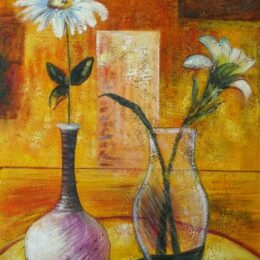 Peinture moderne marguerites