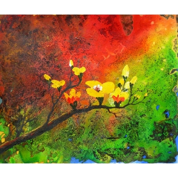 Peinture moderne arbre en fleur HS3166 1340093169