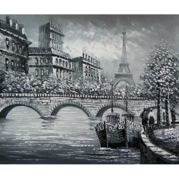 Tableau peinture Paris seine Eiffel HS3270 1347614001