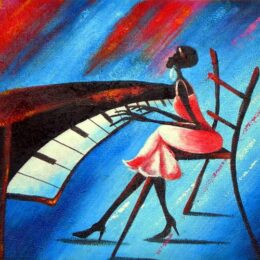 Peinture rythme visuel