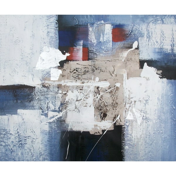 Peinture abstraite degradé bleu HS4031 1346166028
