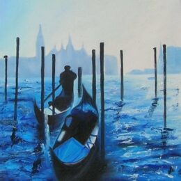 Peinture bateau Venise
