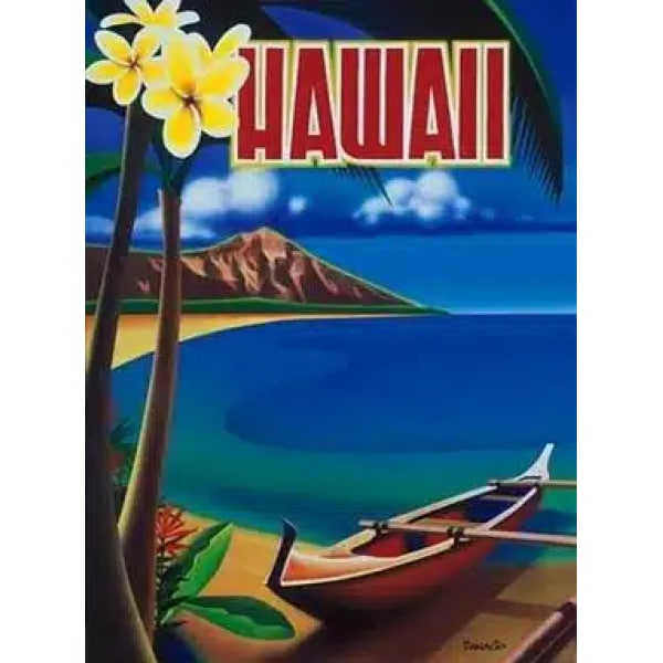 Peinture vintage Hawai IMG 001 8