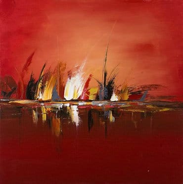 Tableau rouge abstrait design Tableau rouge abstrait design