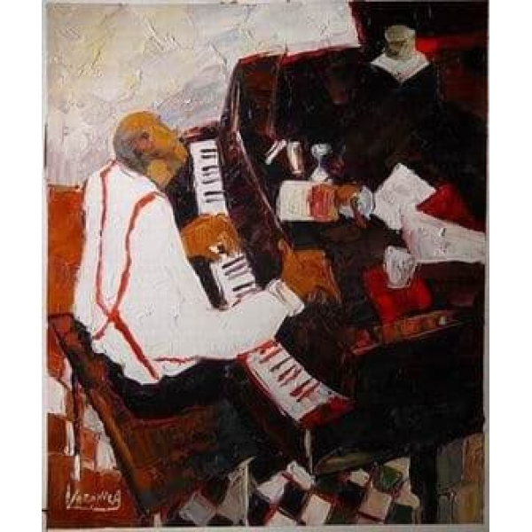 Peinture musique pianiste jazz Musn0098 1340971191
