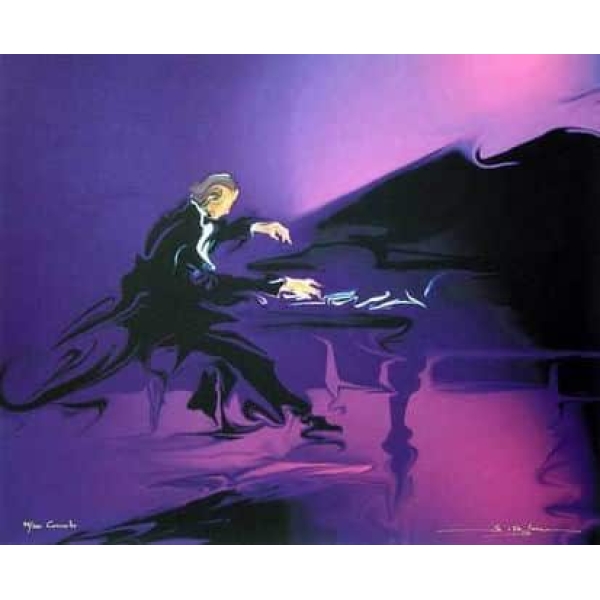 Tableau pianiste concert violet Musn0181 1349947192