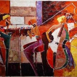 Peinture musique musiciens