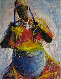 Peinture africaine impressionniste