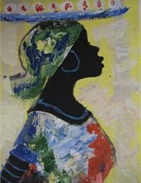 Femme africaine de profil