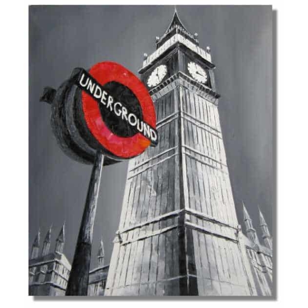 Peinture toile metro Londres PST1042 1394618874