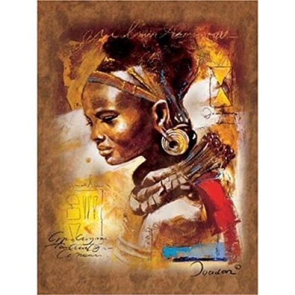 Peinture portrait de femme africaine PST2366 1392194323