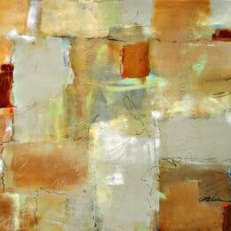 Peinture abstraite gris marron