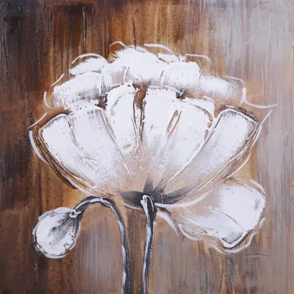 Peinture abstraite fleur blanche PST5038 1410360265 scaled