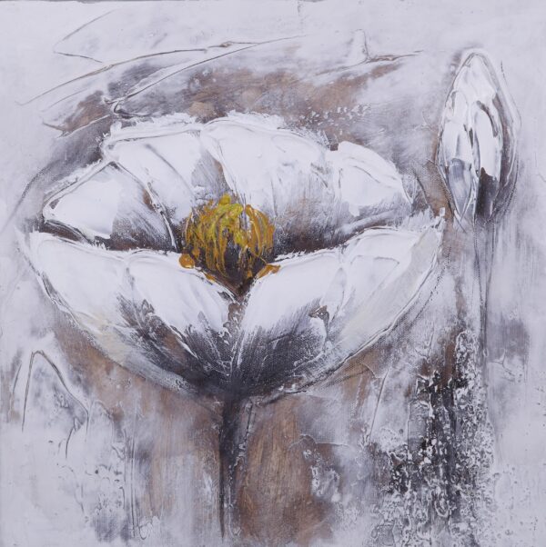 Peinture fleur blanche pistils jaunes PST5039 1410360348 scaled