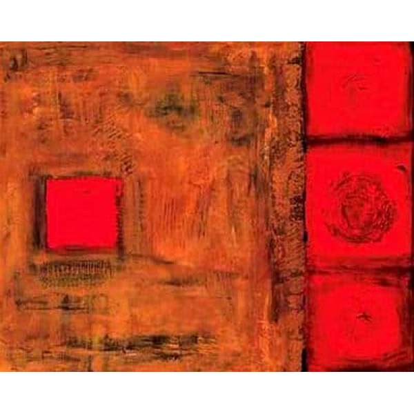 Peinture abstraite marron rouge PST5184 1395851970