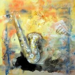 Peinture saxophone