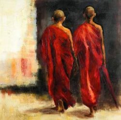 Peinture moines bouddhistes Peinture bouddha 3107