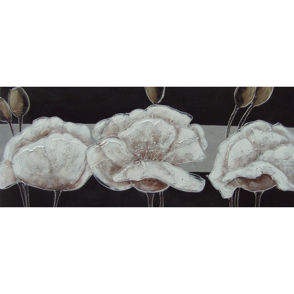 Peinture horizontal de fleurs blanches hs4286 1358952553