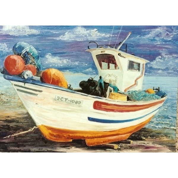 Bateau de pêche marée basse peinture bateaux 2354FC2354PA