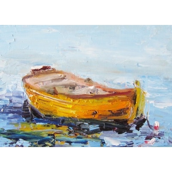 Barque en bois peinture bateaux 2355FC2355PA