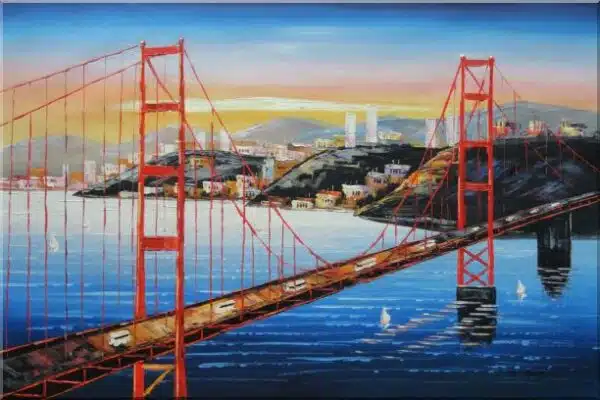 Peinture golden gate pont San-Francisco peinture city 2820FC2820PA