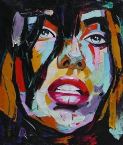 Peinture pop art visage femme peinture moderne 6815FC6815PO