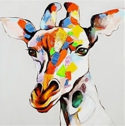 Tableau pop art la girafe peinture moderne 6892FC6892 1