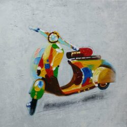 Tableau peinture pop art scooter peinture moderne 7627FC7627