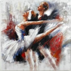 Tableau moderne couple danseurs ballet peinture moderne 8740FC8740