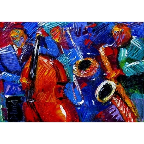 Peinture abstraite jazz peinture musique 6499FC6499PA