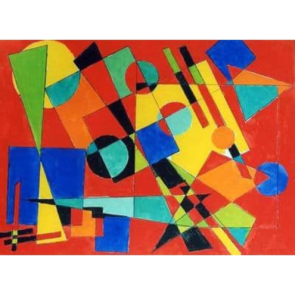 Tableau cubiste peinture abstraite pst2341 1397464751