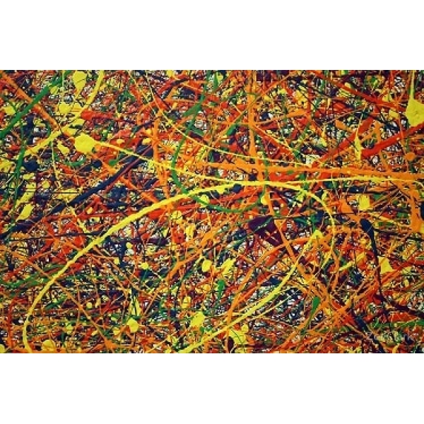 Jackson Pollock peinture abstraite sur toile IMG 001 10