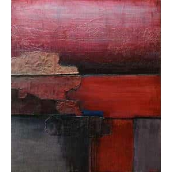 Peinture abstraite bordeaux rouge gris IMG 001 115