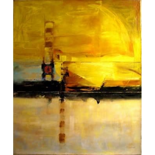 Peinture abstraite jaune noire IMG 001 116