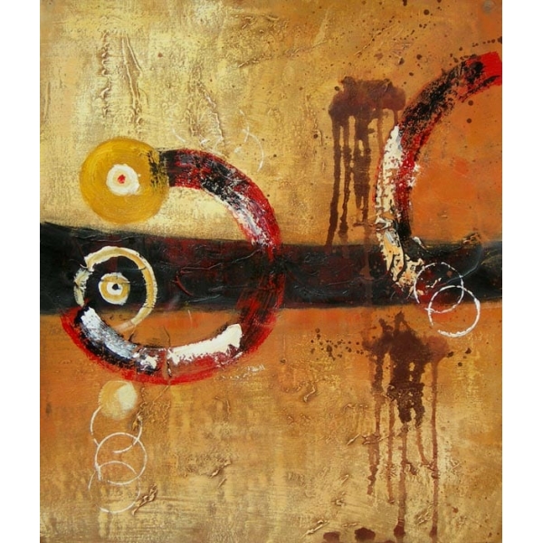 Tableau peinture abstrait dégradé beige marron Tableau peinture abstrait dégradé beige marron – Image 3