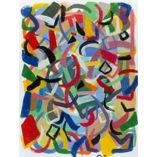 Peinture abstraite multicolore IMG 001 196