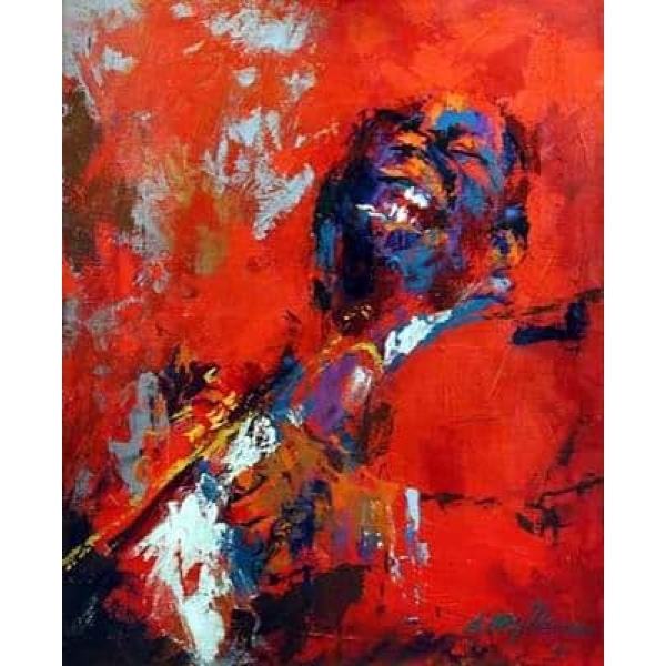 Peinture abstraite rouge bleu IMG 001 45