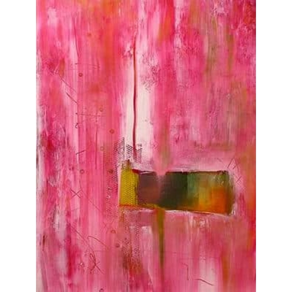Peinture toile abstraite rose IMG 001 52